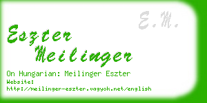 eszter meilinger business card